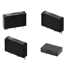 100 pcs - Omron PCB Mount Relay, 12V dc Coil, SPST