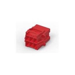 10 pcs : 6-1971775-3 - Headers & Wire Housings PTL 2X3 CAP PANEL MOUNT KEY B RED