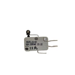 1 pcs - RS PRO Short Roller Lever Microswitch, Quick Connect Terminal, 16A @ 250V ac, SPDT, IP40