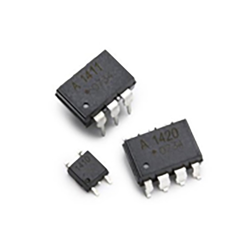 100 pcs - Broadcom ASSR-4110 Series Solid State Relay, 0.12 A Load, Surface Mount, 400 V Load, 0.8 V Control