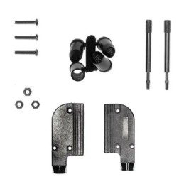 1 pcs - Norcomp 981 Series Zinc Alloy Right Angle D Sub Backshell, 25 Way, Strain Relief