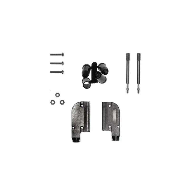 1 pcs - Norcomp 981 Series Zinc Alloy Right Angle D Sub Backshell, 25 Way, Strain Relief