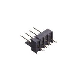 10 pcs : G861AB04121TS5HR - Headers & Wire Housings Protect Header 2.54mm Pitch STR DIP,1x4Pin,G/F,NY4T,TAIL3.4mm,COLOR-BLACK, T
