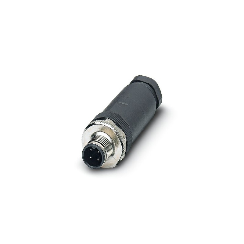 1 pcs - Phoenix Contact Circular Connector, 4 Contacts, Screw, M12 Connector, Plug