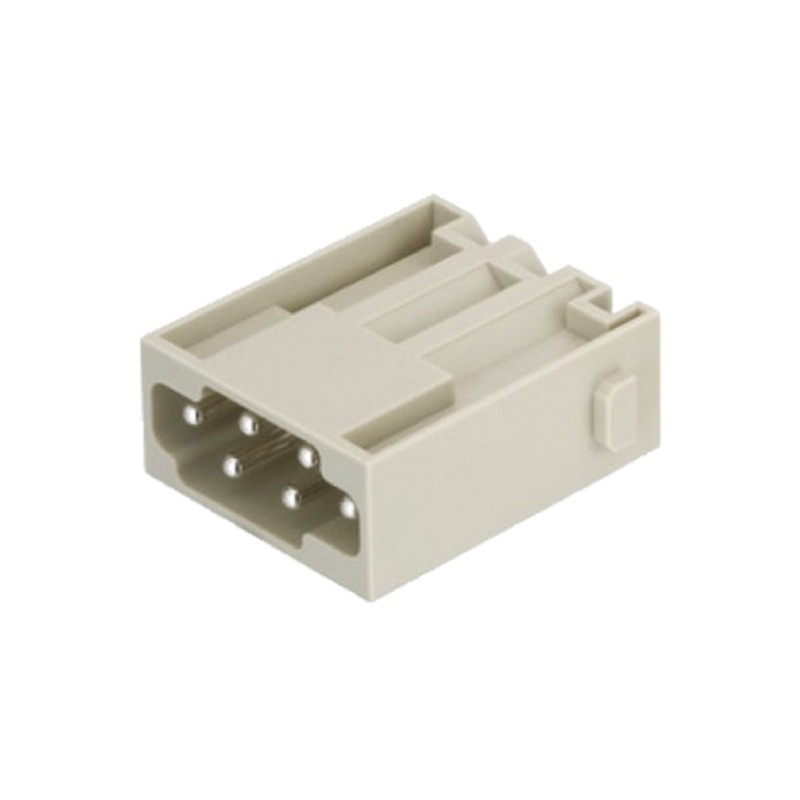 1 pcs - HARTING Heavy Duty Power Connector Module, 16A, Male, Han-Modular Series, 6 Contacts