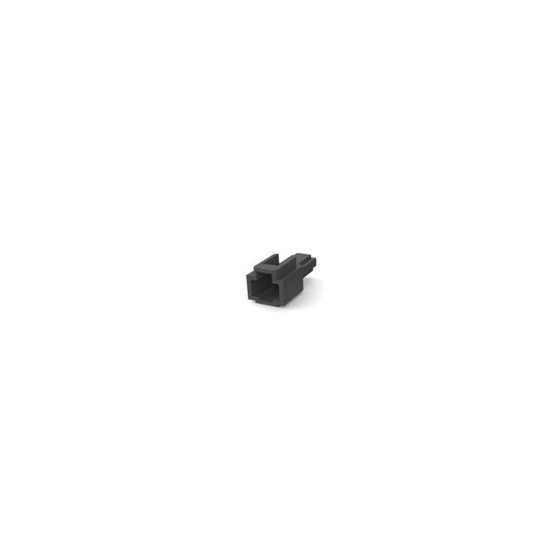 10 pcs : 172127-2 - Headers & Wire Housings 1P CAP HSG LANCE LESS BLK