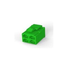 10 pcs : 172134-4 - Headers & Wire Housings 250SER PLUG HSG 4P GRN