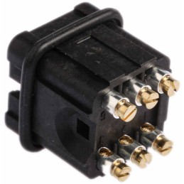 1 pcs - Staf Series Connector Housing, Male, 6 Way, 10A, 50 V