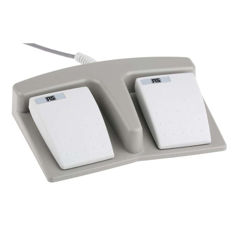 1 pcs - RS PRO General Purpose Momentary Foot Switch - Thermoplastic Case Material, SPST, 1.75 A Contact Current, 24V Contact