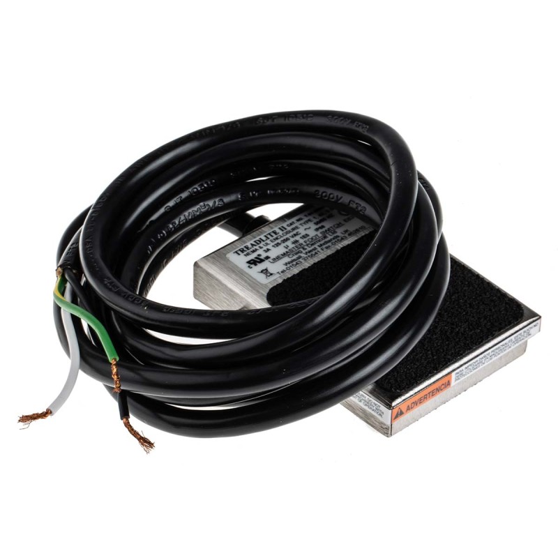 1 pcs - RS PRO Light Duty Momentary Foot Switch - Stainless Steel Case Material, SPST, 3 A @ 125 V ac Contact Current, 250V