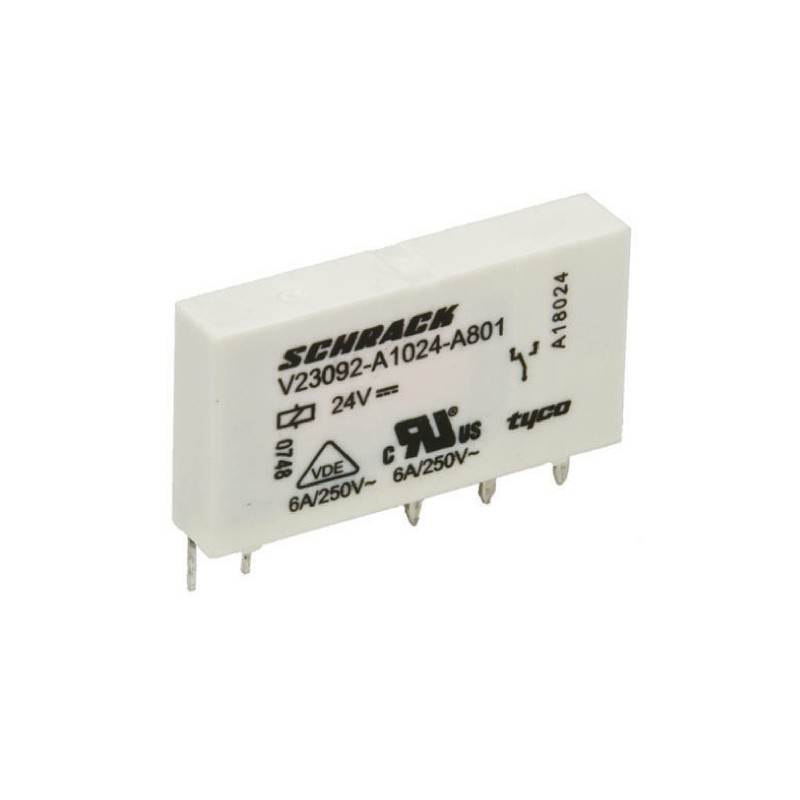 20 pcs - TE Connectivity PCB Mount Power Relay, 48V dc Coil, 6A Switching Current, SPDT