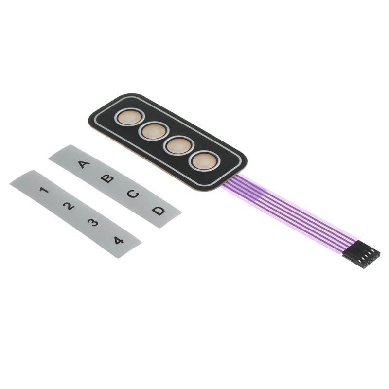 1 pcs - APEM 4 Key Membrane Keypad
