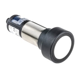 1 pcs - BALLUFF Ultrasonic Barrel-Style Proximity Sensor, M30 x 1.5, 350 - 5000 mm Detection, PNP Output, 9 - 30