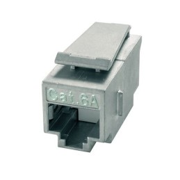 1 pcs - Telegartner Single-Port RJ11, RJ12, RJ45 Ethernet Coupler, Cat6a, Shielded