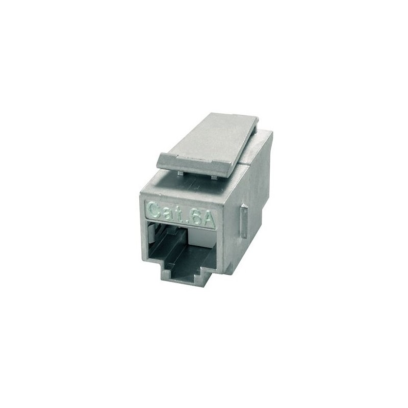 1 pcs - Telegartner Single-Port RJ11, RJ12, RJ45 Ethernet Coupler, Cat6a, Shielded