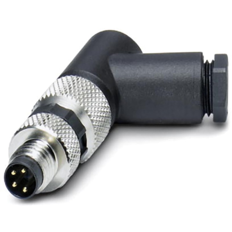1 pcs - Phoenix Contact Circular Connector, 4 Contacts, Cable Mount, M8 Connector, Plug, Male, IP67, SACC Series