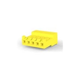 10 pcs : 3-643818-5 - Headers & Wire Housings CLOSED WITH TABS 5P L.R. yellow 20 AWG