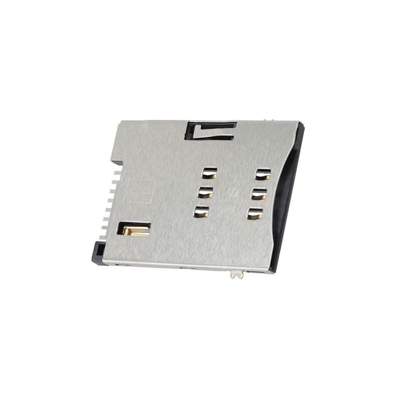 1 pcs - Molex, 47553 6 Way Push/Push Mini Memory Card Connector With Solder Termination