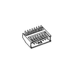 10 pcs : 280390-2 - Headers & Wire Housings 2X08P HDR SHROUDED R/A 15 AU