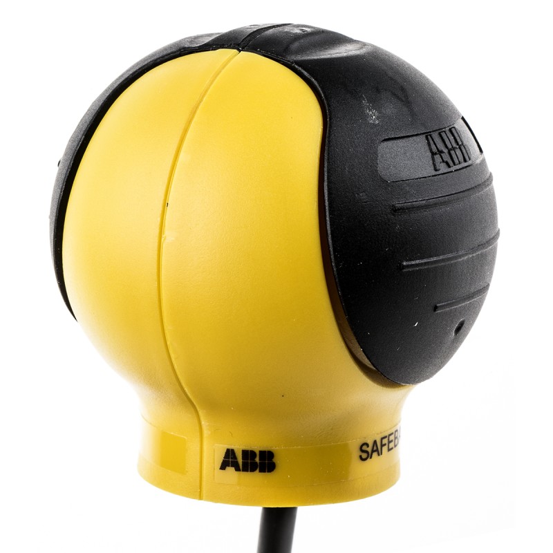 1 pcs - ABB 2 Button Safety Two Hand Control Switch, Black, Yellow, JSTD1 Series