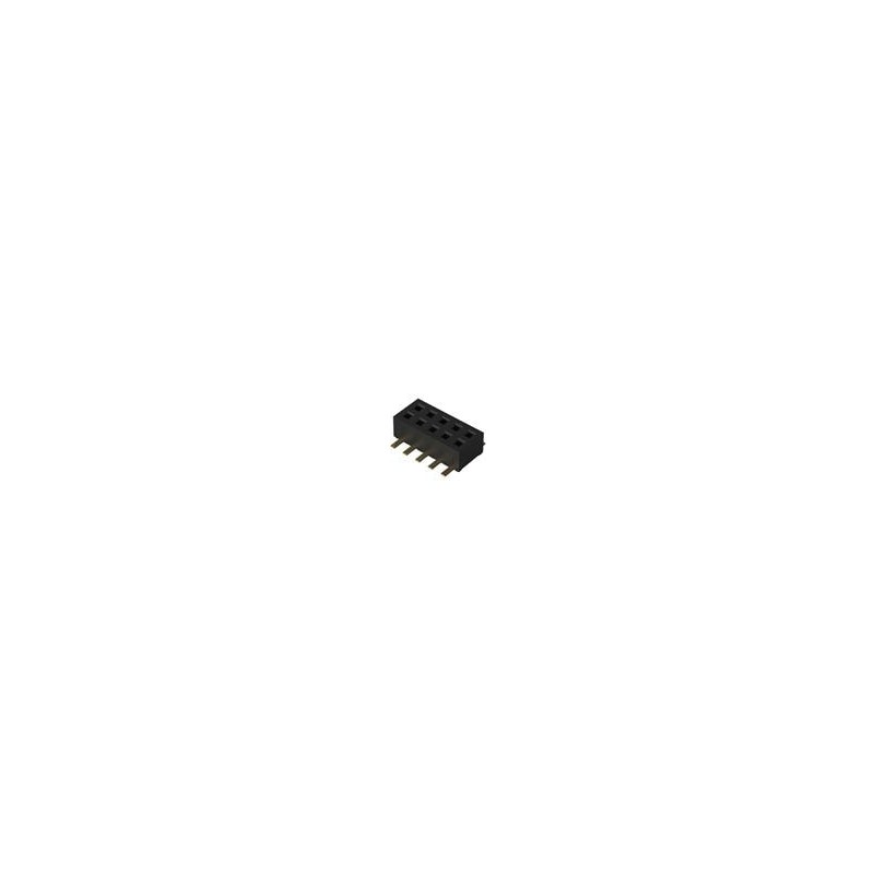 10 pcs : BD050-08-A-0-0500-L-D - Board to Board & Mezzanine Connectors 8w,1.27mm Socket,DIL, SMT,L/Prof,D/Ent,No Peg,GF,Tube