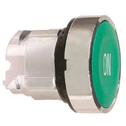 1 pcs - Schneider Electric Harmony XB4 Series Green Spring Return Push Button Head, 22mm Cutout, IP66, IP67, IP69K