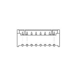 10 pcs : 1734829-8 - Headers & Wire Housings 8 POS HDR R/A 1.25mm