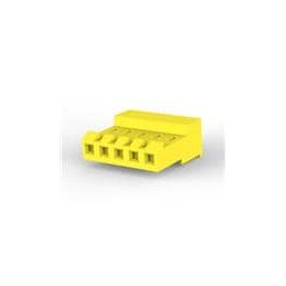 10 pcs : 3-640427-5 - Headers & Wire Housings CLOSED W/O TABS 5P L.R. yellow 20 AWG