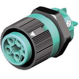 1 pcs - Wieland RST Mini Series Mini Connector, 5-Pole, Female, 1-Way, Panel Mount, 16A, IP66, IP68, IP69