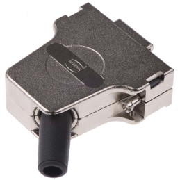 1 pcs - Harting D-sub Series Metal Right Angle D Sub Backshell, 15 Way, Strain Relief