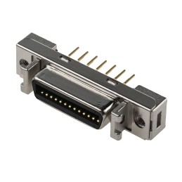 1 pcs - 3M, 102 Series Female 26 Pin Straight Through Hole SCSI Connector 2.54mm Pitch, Solder