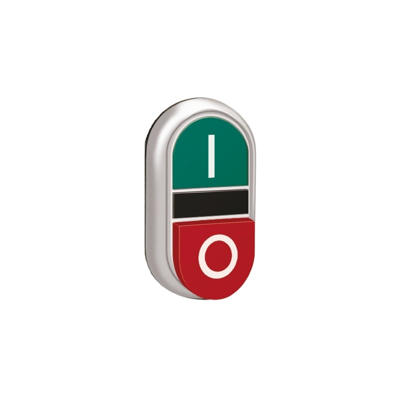 1 pcs - Lovato Platinum Series Green, Red Spring Return Push Button Head, 22mm Cutout, IP66, IP67, IP69K