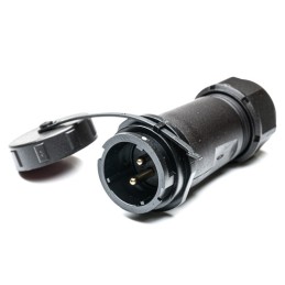 1 pcs - RS PRO Circular Connector, 2 Contacts, Cable Mount, Plug, Male, IP67