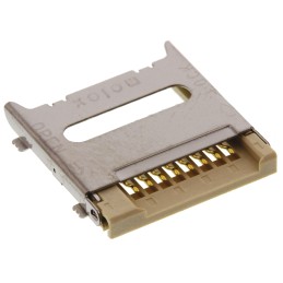 1 pcs - Molex, 500901 8 Way Right Angle Micro SD Memory Card Connector With Solder Termination