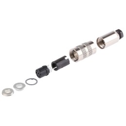 1 pcs - Binder Circular Connector, 6 Contacts, Cable Mount, Miniature Connector, Socket, Female, IP67, 423 Series