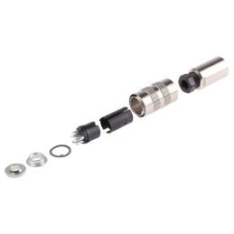 1 pcs - Binder Circular Connector, 6 Contacts, Cable Mount, Miniature Connector, Socket, Female, IP67, 423 Series