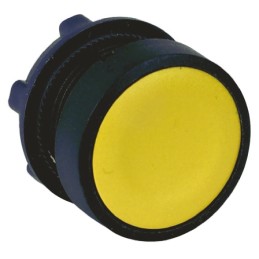 1 pcs - Schneider Electric Harmony XB5 Series Yellow Maintained Push Button Head, 22mm Cutout, IP66, IP67, IP69K