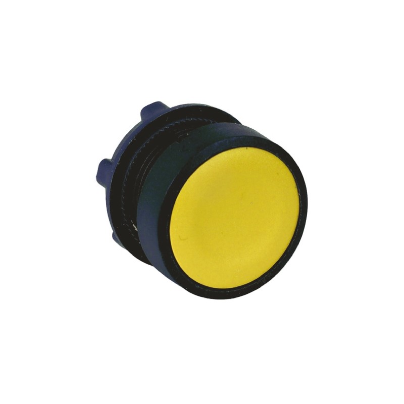 1 pcs - Schneider Electric Harmony XB5 Series Yellow Maintained Push Button Head, 22mm Cutout, IP66, IP67, IP69K