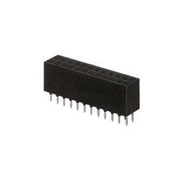 1 pcs - TE Connectivity AMPMODU MOD II Series Straight Through Hole Mount PCB Socket, 50-Contact, 2-Row, 2.54mm Pitch, Solder