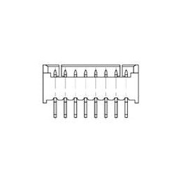 10 pcs : 1734598-8 - Headers & Wire Housings 8 POS HDR VERT 1.25mm