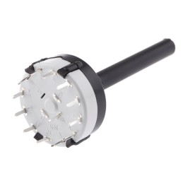 1 pcs - Lorlin, 12 Position SP12T Rotary Switch, 150 mA @ 250 V ac, Through Hole