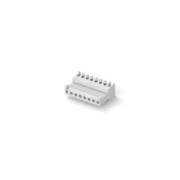 10 pcs : 3-644563-8 - Headers & Wire Housings FEED THRU W/TAB 8P white tin 24 AWG