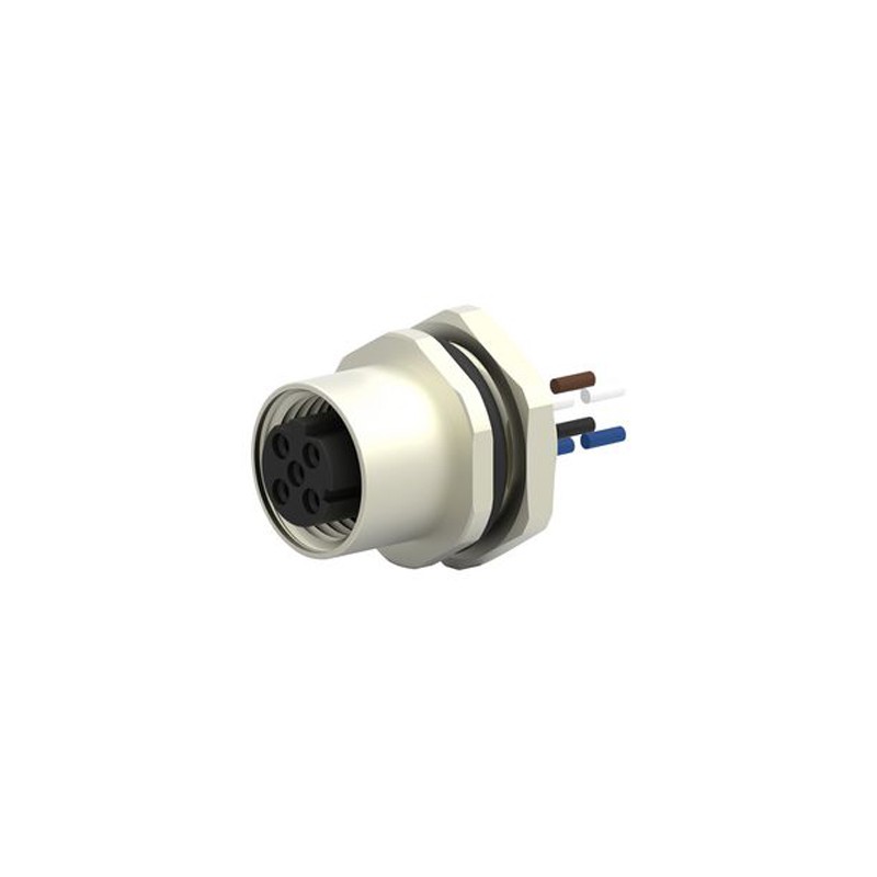 1 pcs - TE Connectivity Straight Female 5 way M12 to Unterminated Sensor Actuator Cable, 200mm