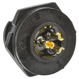 1 pcs - Amphenol Industrial Circular Connector, 3 Contacts, Panel Mount, Socket, Female, IP67, Ceres Series