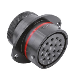 1 pcs - Souriau Circular Connector, 16 Contacts, Panel Mount, Socket, Female, IP67, 8STA Series