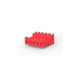 10 pcs : 3-644467-5 - Headers & Wire Housings FEED THRU W TAB 5P L.R. red 22 AWG