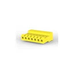 10 pcs : 3-640427-7 - Headers & Wire Housings CLOSED W/O TABS 7P L.R. yellow 20 AWG