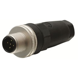1 pcs - ABB Circular Connector, Cable Mount, M12 Connector, Plug, Male, IP65, 2TLA Series