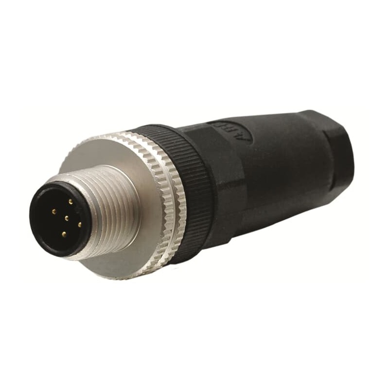 1 pcs - ABB Circular Connector, Cable Mount, M12 Connector, Plug, Male, IP65, 2TLA Series