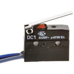 1 pcs - ZF Lever Micro Switch, Through Hole Terminal, 6 A @ 250 V ac, SPDT, IP6K7